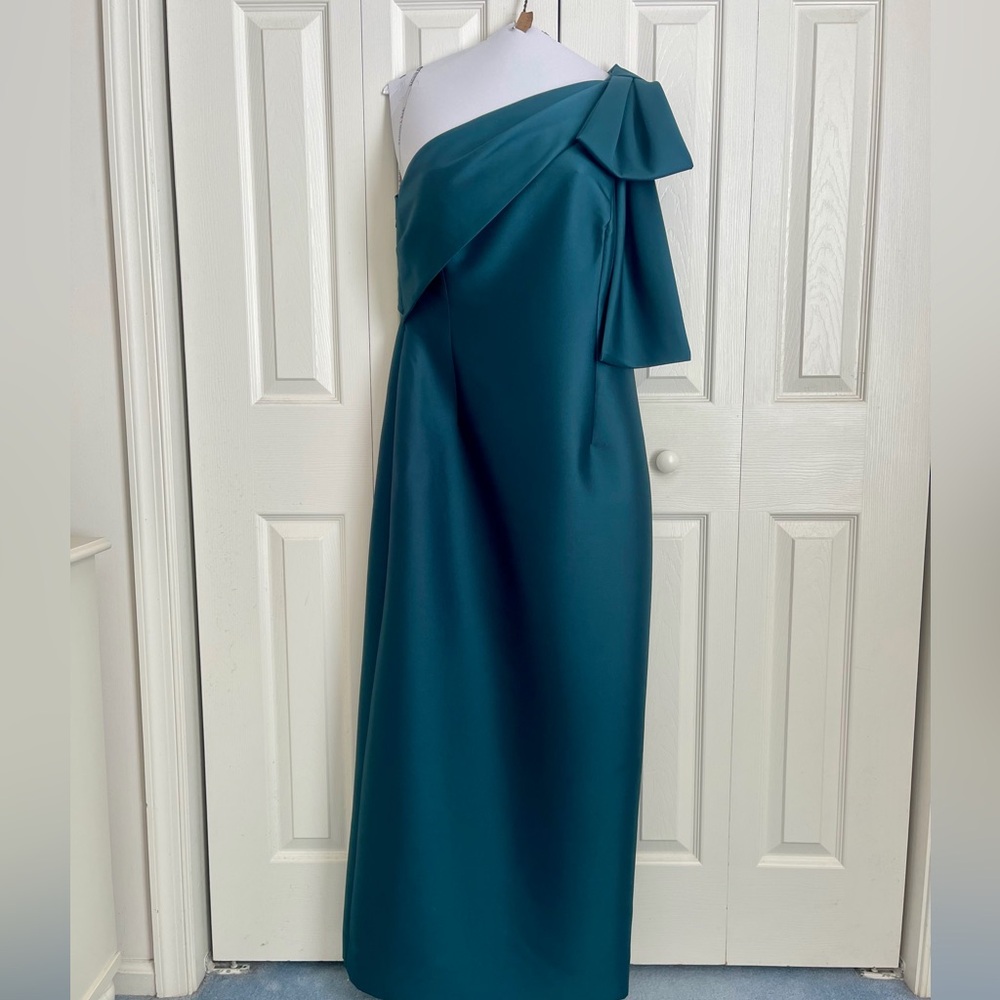 Sachin + Babi Forest Green Bonnie Gown